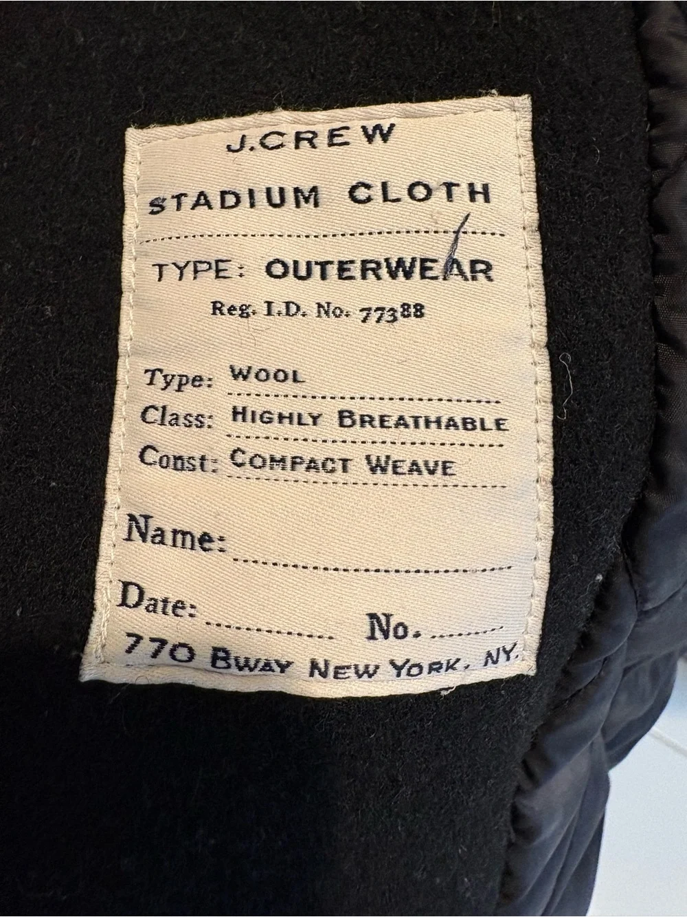 J. Crew classic crew